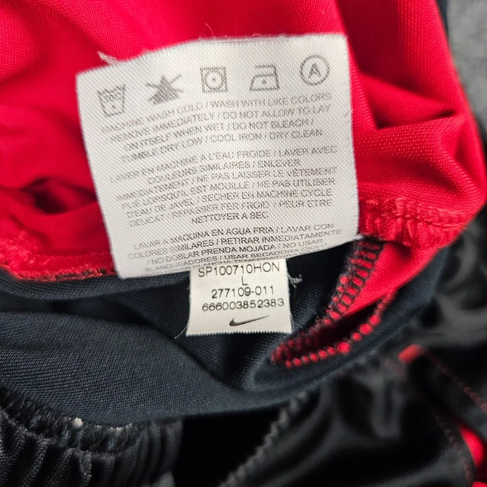 Nike Jordan Basketball Shorts Men's L Black Red Training 277109 Activewear Loose